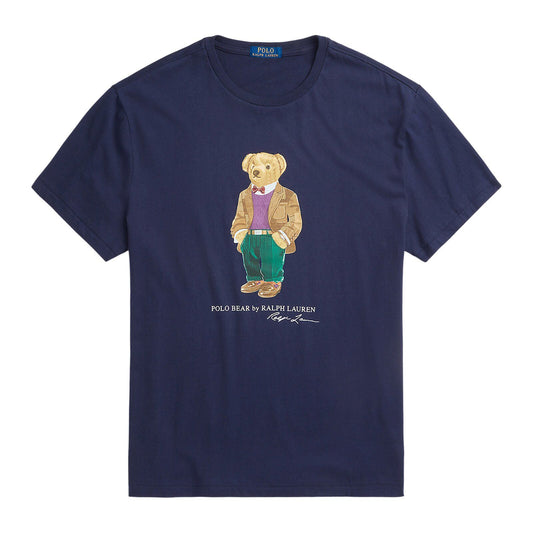 Teddy Tshirt Navy (Brown Jacket)