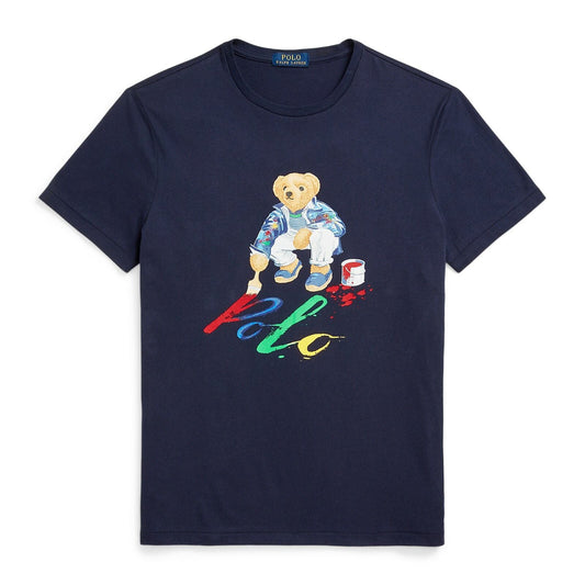 ABD Teddy Tshirt Navy (painting)