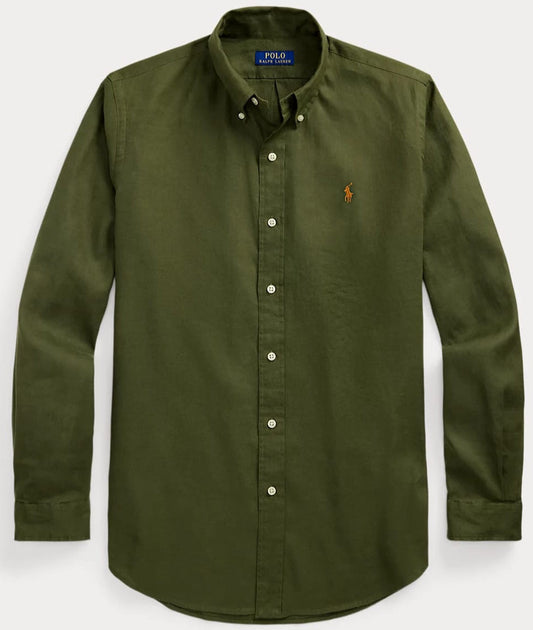 ABD Olive LINEN Shirt