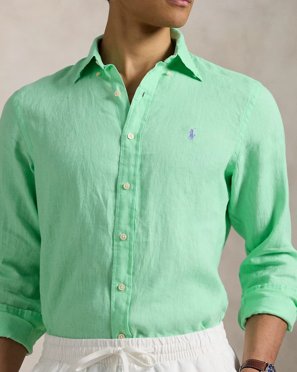 ABD Sea Green LINEN Shirt