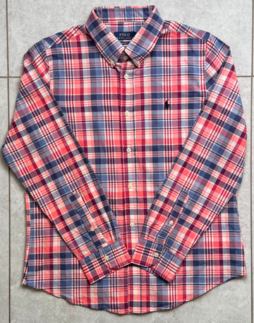 RL Madras cotton Red Blue 2 checks (super soft)
