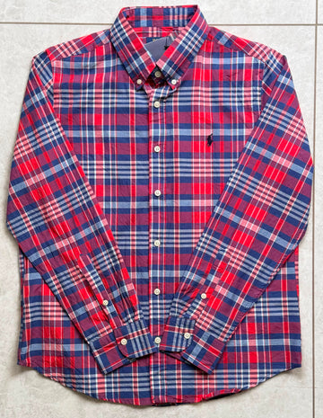 RL Madras cotton Red Blue Checks (super soft)