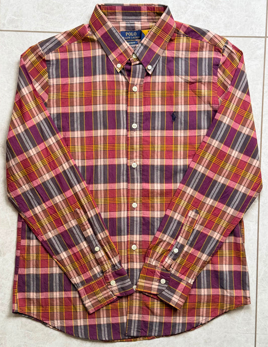 RL Madras cotton purple checks (super soft)