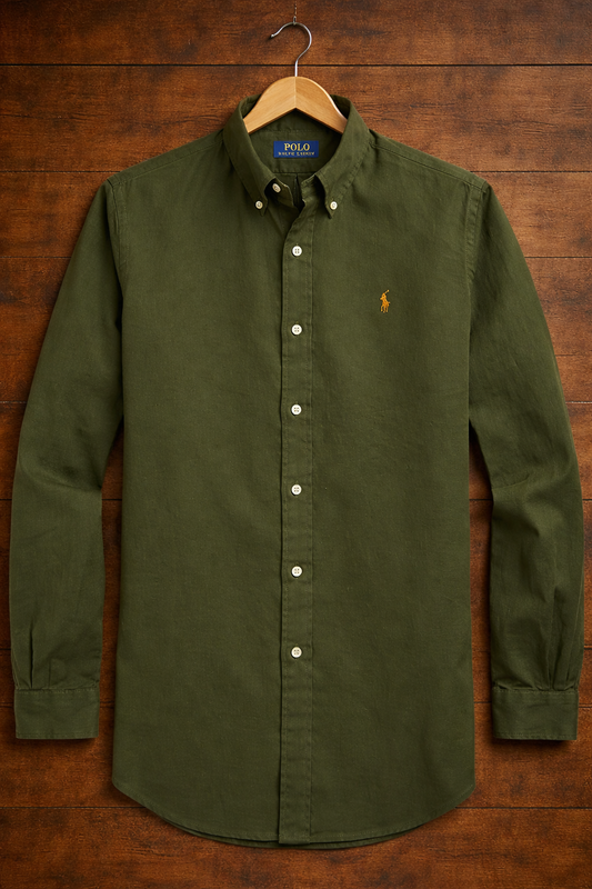 ABD Olive LINEN Shirt