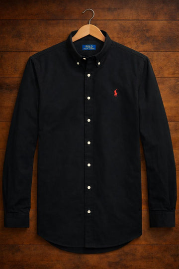 ABD Poplin Black Shirt