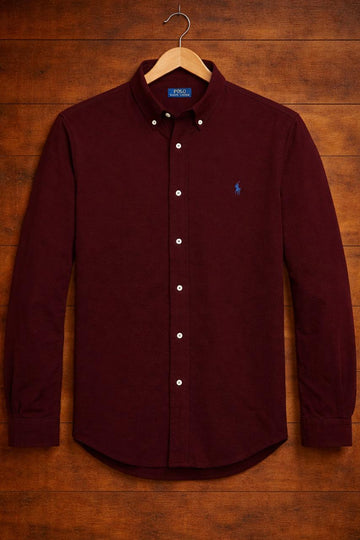 ABD Poplin Wine Shirt