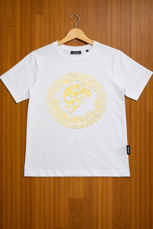 Women's Metallic Gold Foil Signature Coin T-Shirt